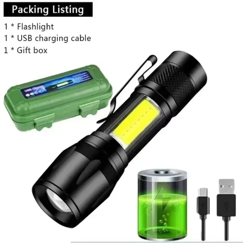 100000LM Super Bright Flashlight Outdoor Waterproof Camping Lantern
