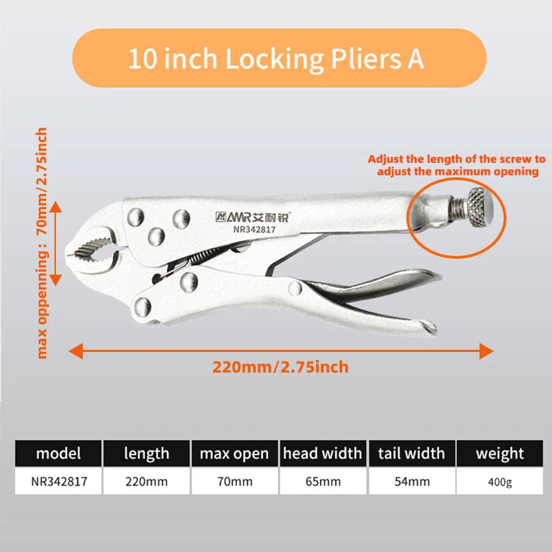5/7/10 Inch Adjustable Locking Pliers