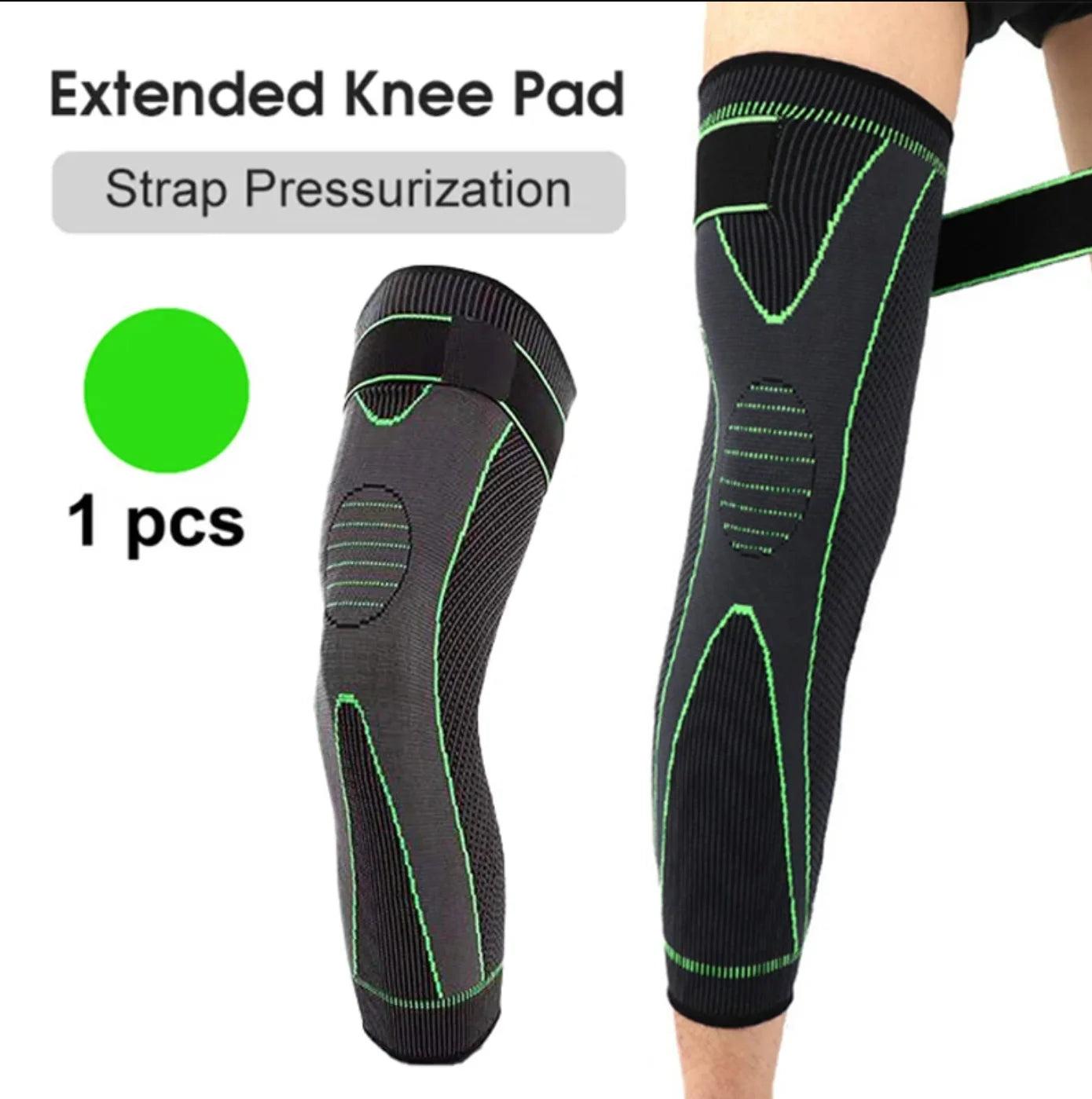 Elastic Pressurized Knee Pads Warm Leg Protection