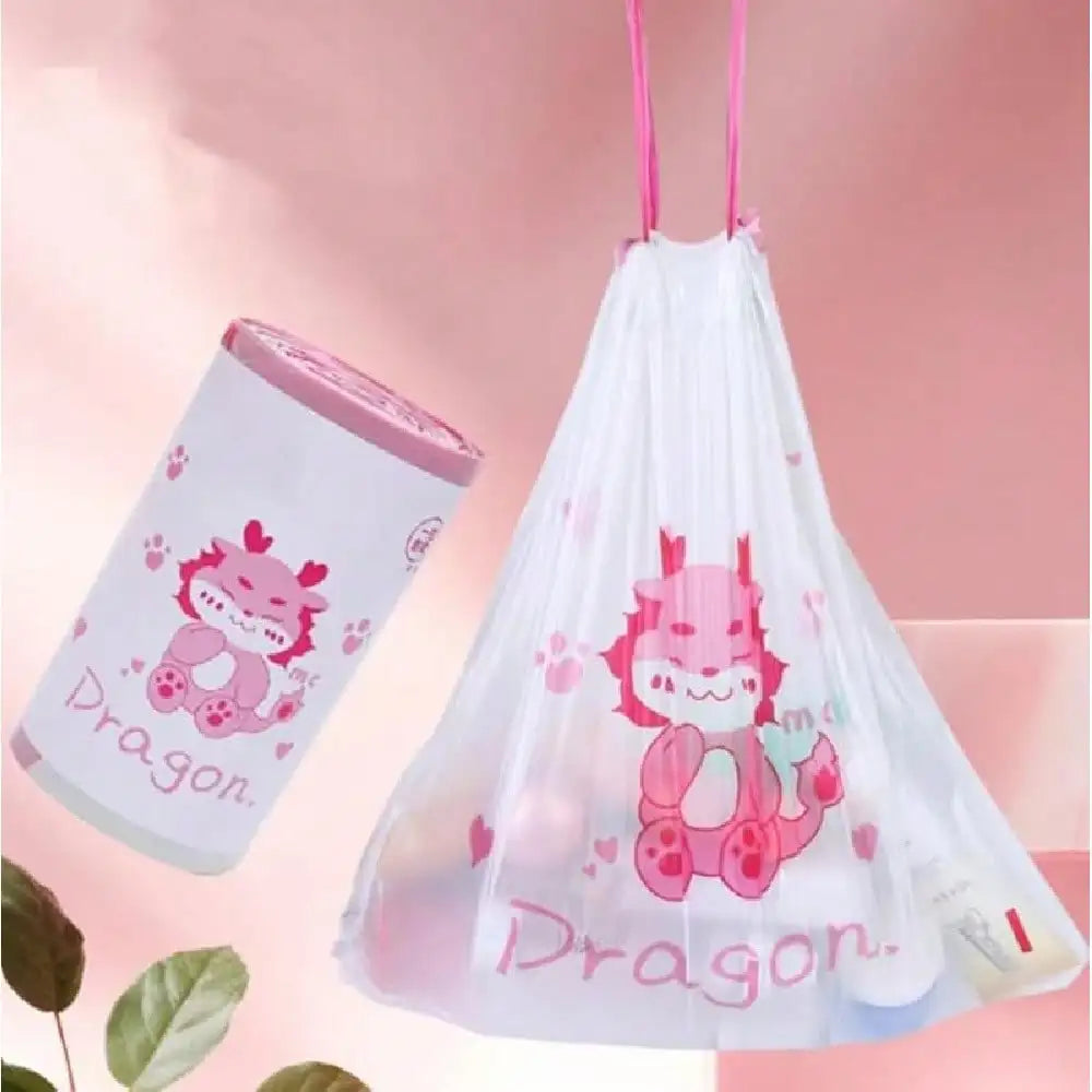 100PCS Cartoon Drawstring Trash Bags, 19.7x17.7in