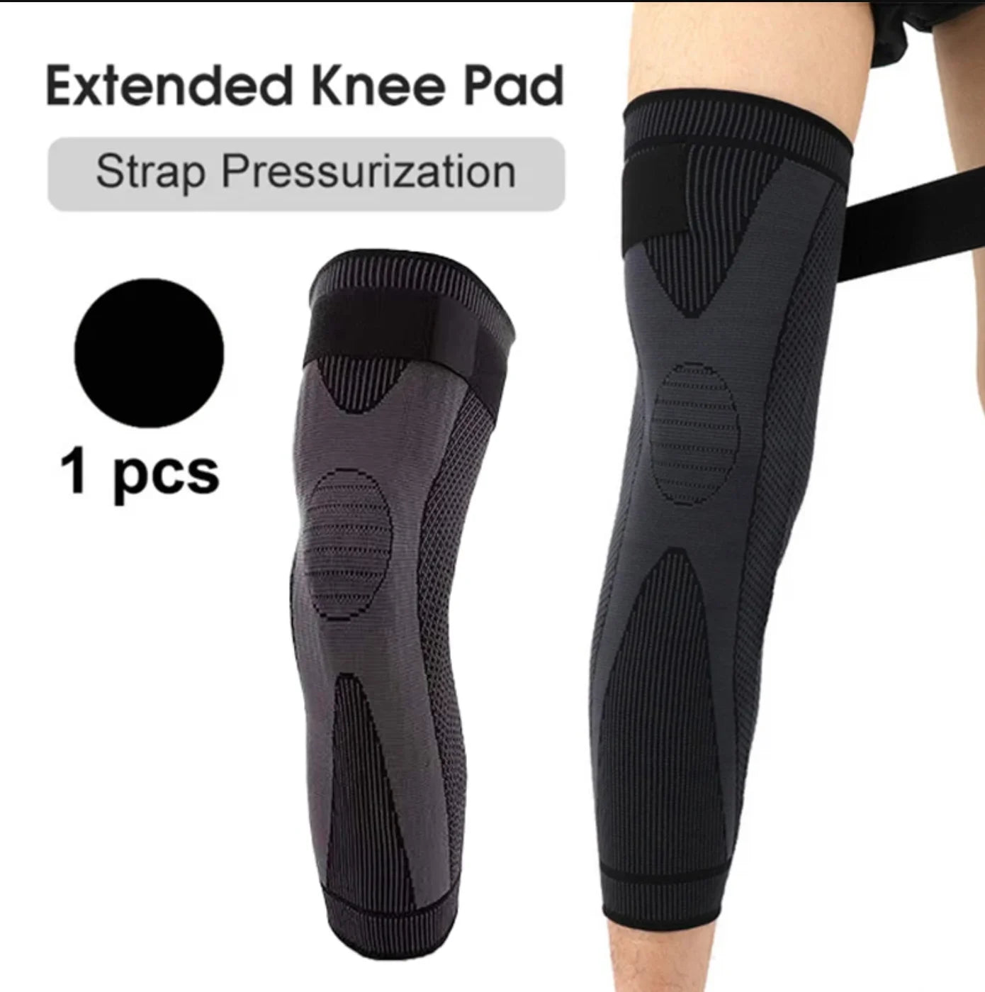 Elastic Pressurized Knee Pads Warm Leg Protection