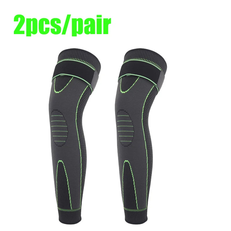 Elastic Pressurized Knee Pads Warm Leg Protection