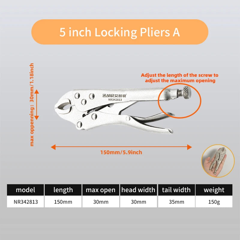 5/7/10 Inch Adjustable Locking Pliers
