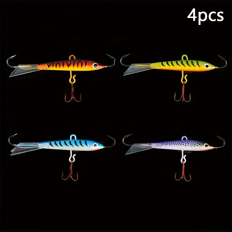 1/4pcs Winter Ice Fishing  Bait Ice Jigging Fishing Tackle