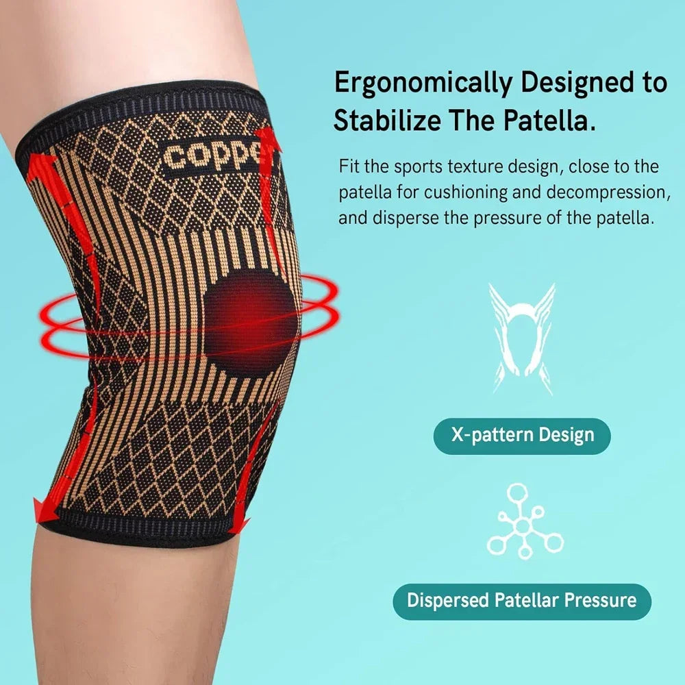 Copper Knee Brace for Arthritis Pain
