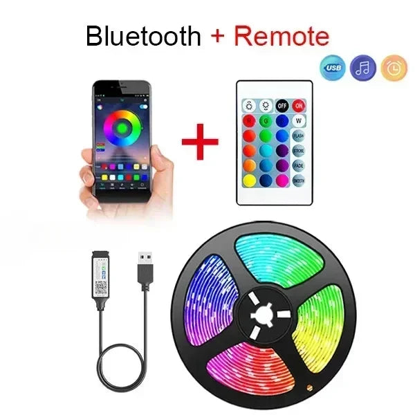 USB Christmas Light Remote Control for Gaming Room TV Backlight