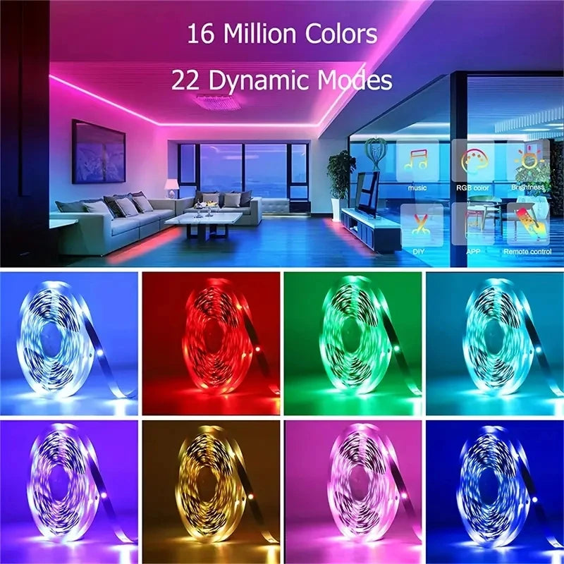 USB LED Strip
lights Music Sync Color Changing